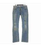 12 SLIM ダメージ加工 デニムパンツ ジーンズ 48 インディゴ G3H3FD/G8210 国内正規