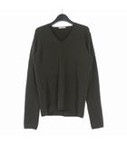 プラダ PRADA Vネックニット セーター 長袖 48 ブラウン 茶 ETB0075 国内正規