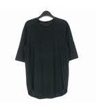 ロゴ刺繍 クルーネックTシャツ カットソー 半袖 S ブラック 黒 RM091 MOJR60JDO 国内正規