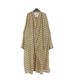 ヴェトモン ベトモン VETEMENTS 18AW MONOGRAM RAINCOAT ロゴ総柄 ナイロン ロングコート レインコート 0 ベージュ UAH19JA301