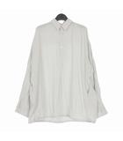 グラフペーパー Graphpaper 26SS Seersucker Pullover Shirt シアサッカー プルオーバーシャツ レギュラーカラーアノラック 長袖 1 ホワイト 白 GU261-50445