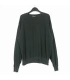 25AW SUPER HIGH GAUGE SWEAT P/O ピマコットン クルーネックスウェット トレーナー 長袖 4 INK BLACK ブラック A25AP02CU