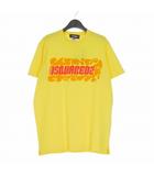 ディースクエアード DSQUARED2 22SS WAVE LOGO SLOUCH Tシャツ カットソー 半袖 M イエロー S71GD1172 国内正規