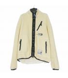 ミハラヤスヒロ MIHARA YASUHIRO Wide Back Boa Blouson ジップ ボアブルゾン ジャケット  長袖 48 アイボリー 白 A11BL621