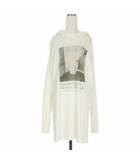 エムエムシックス メゾンマルジェラ MM6 Maison Margiela 19SS POLAROID PRINTED L/S フード付きプリントカットソー 長袖 XS ホワイト 白 S32GC0509 国内正規