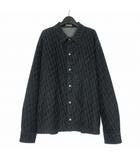 ディオール Dior オブリーク コットンブレンド ツイル オーバーシャツ 長袖 54 ネイビー 紺 033D490M321X 国内正規