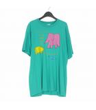 フルーツオブザルーム FRUIT OF THE LOOM 90's ヴィンテージ ザボディショップ THE BODY SHOP プリントTシャツ カットソー 半袖 XL ターコイズブルー