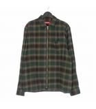 シュプリーム SUPREME 24SS Shadow Plaid Flannel フランネルシャツジャケット 長袖 M カーキ 緑 国内正規