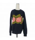 エムエスジーエム MSGM バラジャガード クルーネックニット セーター XS 長袖 ネイビー 紺 1540MM50 134549 国内正規