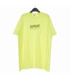 シュプリーム SUPREME 24SS Paris Tee ロゴプリント Tシャツ カットソー 半袖 L Fluorescent Yellow イエロー 国内正規