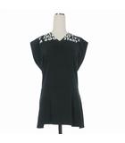 エムエムシックス メゾンマルジェラ MM6 Maison Margiela 12SS エイズ SIDAプリントデザイン ノースリーブ タンクトップ カットソー L ブラック 黒 S29GC0150