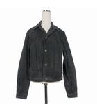 オーラリー AURALEE 23SS SELVEDGE FADED LIGHT DENIM BLOUSON デニムジャケット ジージャン 0 ブラック 黒 A23SB03DE