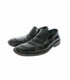 グッチ GUCCI スクエアトゥ ローファー レザーシューズ 靴 42 1/2 ブラック 黒