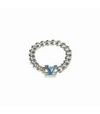 ルイヴィトン LOUIS VUITTON ブラスレ・LV チェーン M0919M ブレスレット アクセサリー シルバー / ブルー