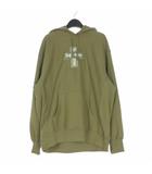 シュプリーム SUPREME 20AW Cross Box Logo Hooded Sweatshirt ボックスロゴ パーカー フーディ 長袖 L カーキ 緑 国内正規
