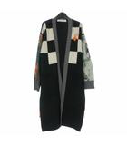 オフホワイト OFF WHITE 20AW Logo Intarsia V-neck Cardigan ロゴ刺繍 ロングカーディガン セーター 総柄 長袖 40 マルチカラー OWHB006F20KNI001 国内正規