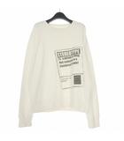メゾンマルジェラ Maison Margiela 18AW STEREOTYPE ステレオタイプ クルーネックスウェット トレーナー 46 ホワイト 白 S50GU0064 国内正規