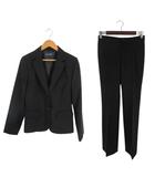  クロワーズ CLOWARDS パンツスーツ ジャケット ビジネス リクルートスーツ 無地 ブラック サイズ9AR QQQ