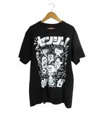  仙台ガールズプロレスリング Tシャツ 半袖 クルーネック プリント サイズM 黒 QQQ