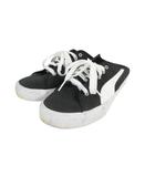プーマ PUMA スニーカー スリッポン キャンバス地 無地 ブラック サイズ24.5 QQQ