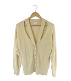 ユナイテッドアローズ UNITED ARROWS グリーンレーベルリラクシング green label relaxing ニット カーディガン 長袖 リブ 無地 イエロー QQQ