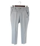 ルコックスポルティフ le coq sportif パンツ スラックス ゴルフ チェック柄 水色 サイズ82 QQQ