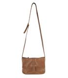 ゲンテン genten ショルダーバッグ メッセンジャー レザー 無地 ブラウン QQQ