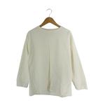マーガレットハウエル MHL. Tシャツ モックネック 七分袖 無地 サイズⅡ アイボリー QQQ