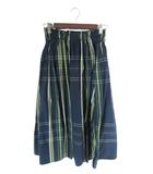 ビームスボーイ BEAMS BOY EXCLUSIVE FABRIC スカート ミモレ丈 フレア ゴムウエスト チェック柄 マルチカラー QQQ