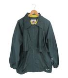 ナイキ NIKE ナイロン ジャケット ジップアップ 90年代 古着 ヴィンテージ ロゴ ワンポイント 刺繍 グリーン系 サイズXL ☆AA★ QQQ