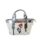  ジャックバニー JACKBUNNY × ドラえもん コラボ ドラミちゃん バッグ ハンド ゴルフ カート キャンバス メタリック 刺繍 ワンポイント ホワイト QQQ