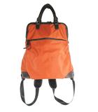  グッシオ GUSCIO リュック バックパック ハンド バッグ 2way 無地 オレンジ ブラウン QQQ