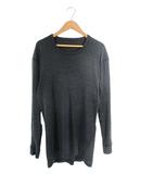 ミズノ MIZUNO ニット クルーネック 長袖 無地 ハイゲージ グレー QQQ