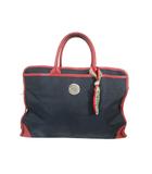 オロビアンコ OROBIANCO ビジネス バッグ トート ブリーフケース レザー ワンポイント ロゴ 無地 ネイビー レッド QQQ