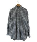 ラルフローレン RALPH LAUREN シャツ 前開き チェック 長袖 サイズM ブルー グリーン 国内正規 QQQ