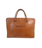 フェリージ Felisi 9884 ビジネス バッグ ブリーフケース ハンド レザー ワンポイント 無地 ブラウン QQQ