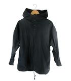 フレームワーク Framework プルオーバー パーカー 長袖 ボタン フード 無地 ネイビー QQQ