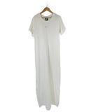 ナイキ NIKE ワンピース 半袖 スウォッシュ ロゴ プリント ロング メッシュ サイズXL 白 QQQ