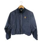 ナイキ NIKE ジャケット ジップアップ 長袖 刺繍 ロゴ ショート丈 サイズL インディゴ 国内正規 QQQ