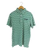  ジャックバニー JACK BUNNY ポロシャツ 半袖 ロゴ 刺繍 クローバー サイズ4 グリーン QQQ