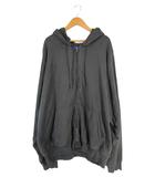 ギャップ GAP ×YEEZY  ビッグ シルエット ワイド パーカー フルジップ リブ 長袖 サイズXL ブラック 黒 QQQ