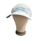 ニューエラ NEW ERA ゴルフ サンバイザー 裏地 パイル ベルクロ テープ ロゴ 刺繍 白 QQQ