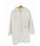  tutuanna  チュチュアンナ ファージャケット フード 前開き ボタン サイズ M-L 白 QQQ