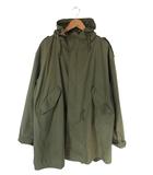  MADE IN M.S. モッズ コート M-65 ジャケット ミリタリー フード ジッパー カーキ QQQ