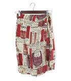 ボールジー BALLSEY トゥモローランド キュロット パンツ 巻きスカート風 ひざ丈 総柄 サイズ38 マルチカラー QQQ