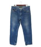 リー LEE デニム パンツ ロング 無地 Gパン サイズ W 35 インディゴ QQQ