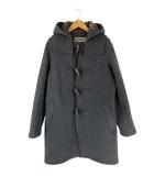  ロンドントラディション LONDON TRADITION ダッフル コート 裏地チェック 無地 サイズ36 グレー QQQ