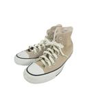 コンバース CONVERSE オールスター スニーカー ハイカット キャンバス地 ワンポイント ロゴ ベージュ サイズ24.5 QQQ