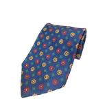 ポールスチュアート PAUL STUART ネクタイ レギュラー タイ 刺繍 花 ネイビー QQQ