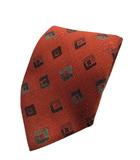 エルメネジルドゼニア Ermenegildo Zegna ネクタイ レギュラータイ 総柄 オレンジ QQQ